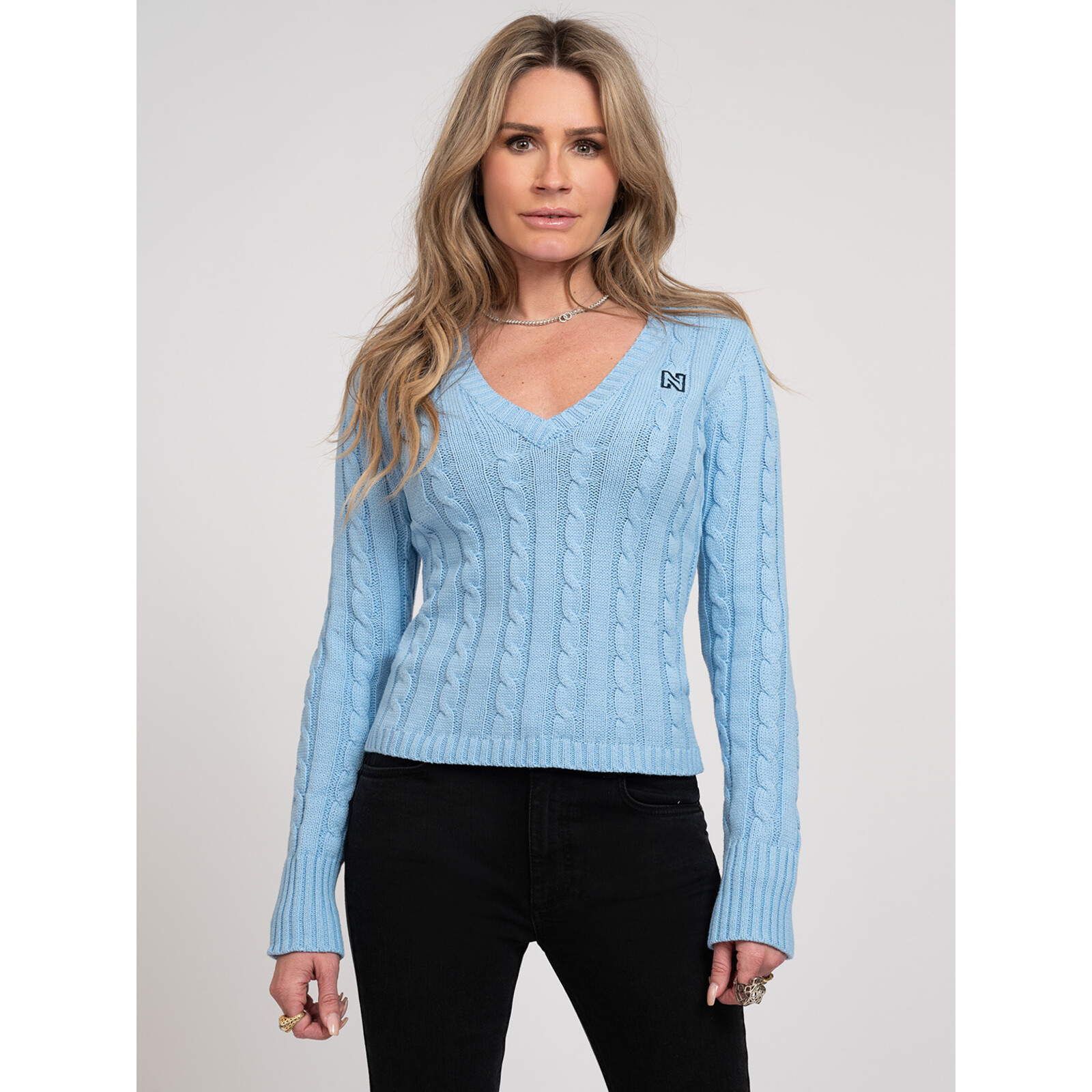 Nikkie Pull Eliot Cable Powder Blue Nikkie