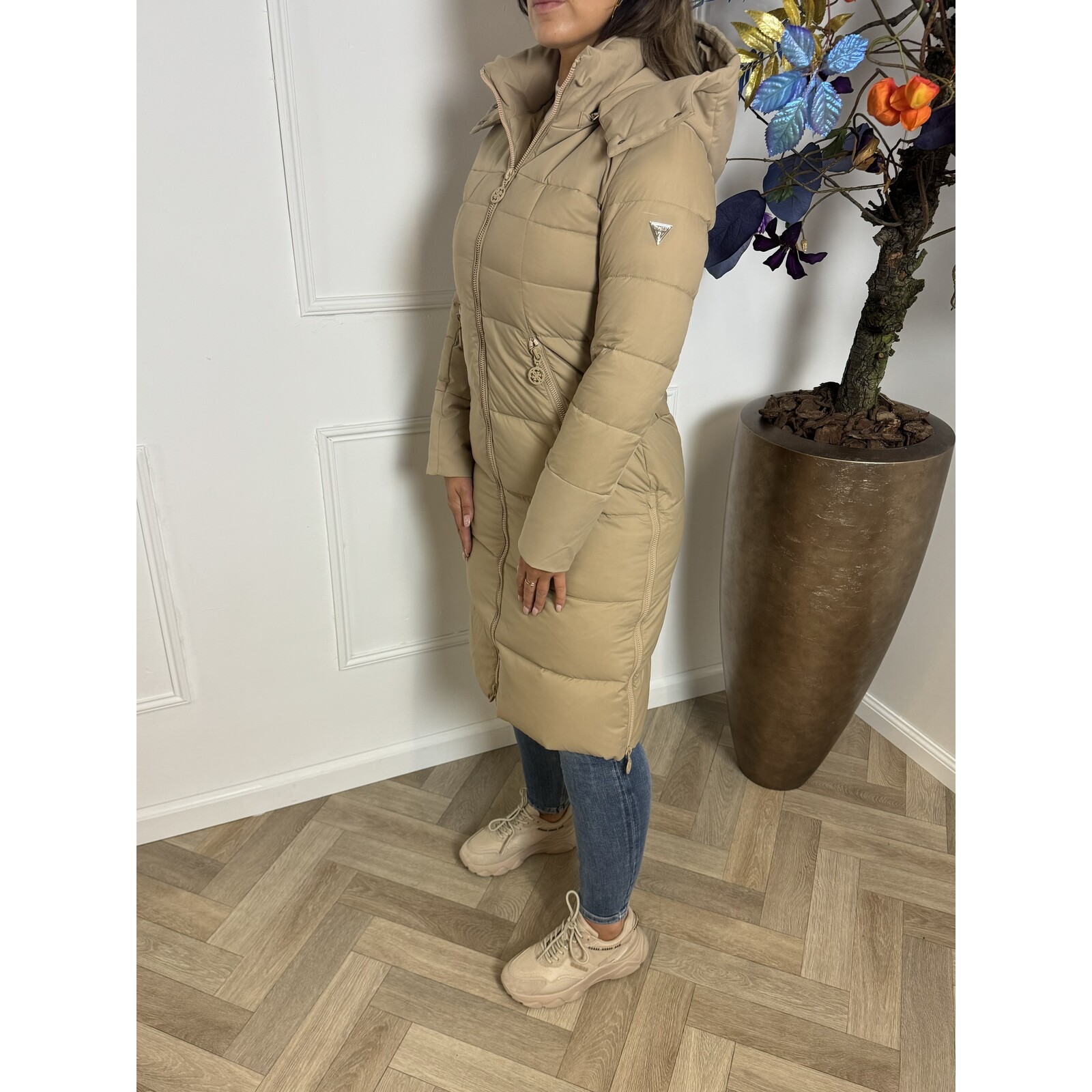 Guess Long Jacket Carolyn Camel Guess 154