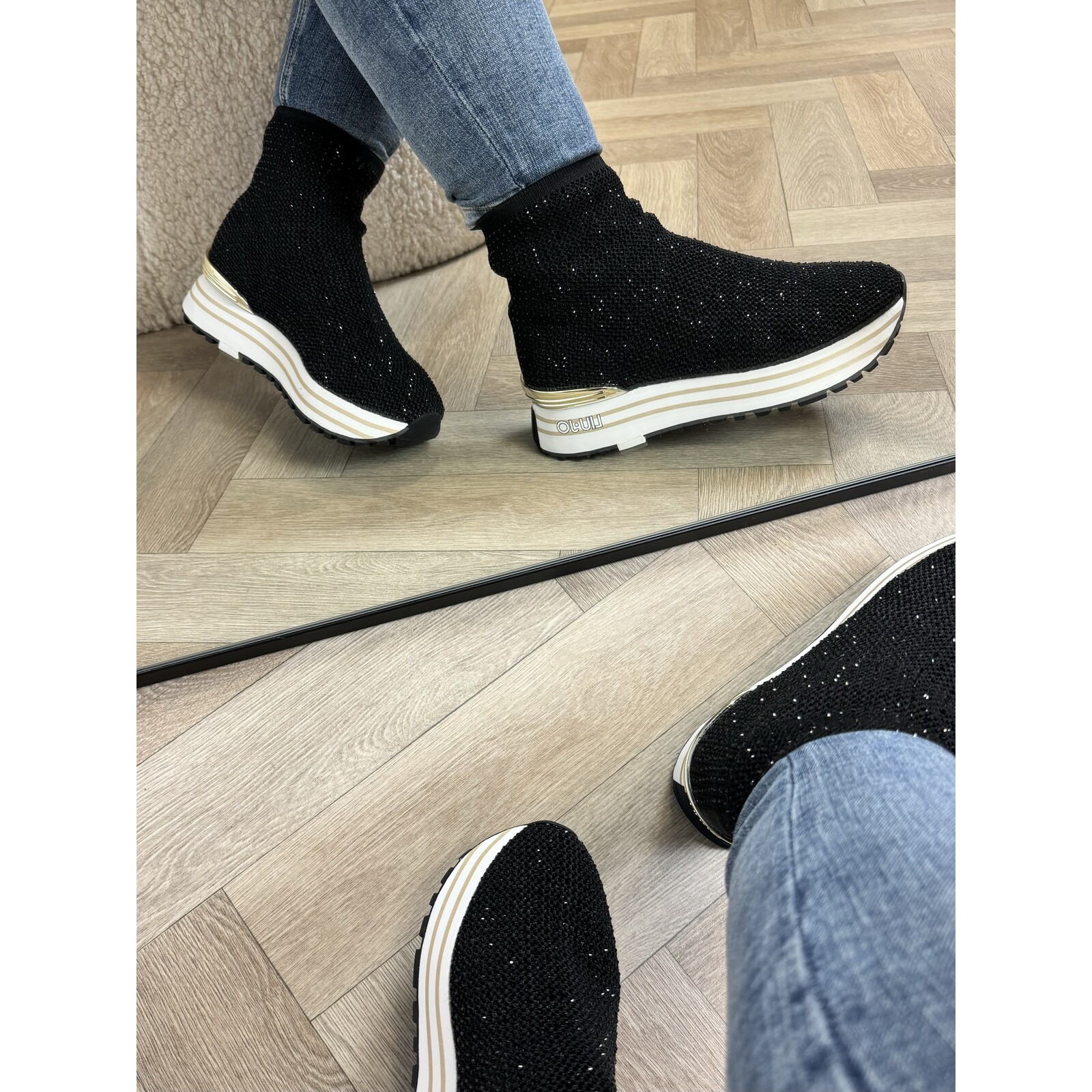 Liu-Jo Sok Sneakers Maxi Wonder Strass Black Liu jo 1527