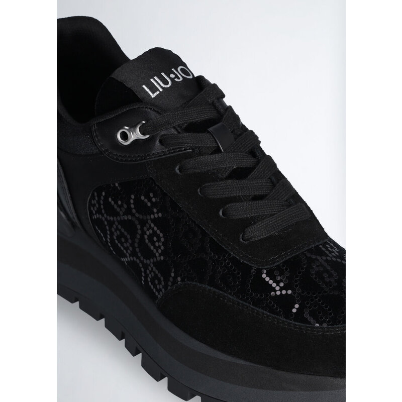 Sneakers Amazing Velvet Black Liu Jo 1528