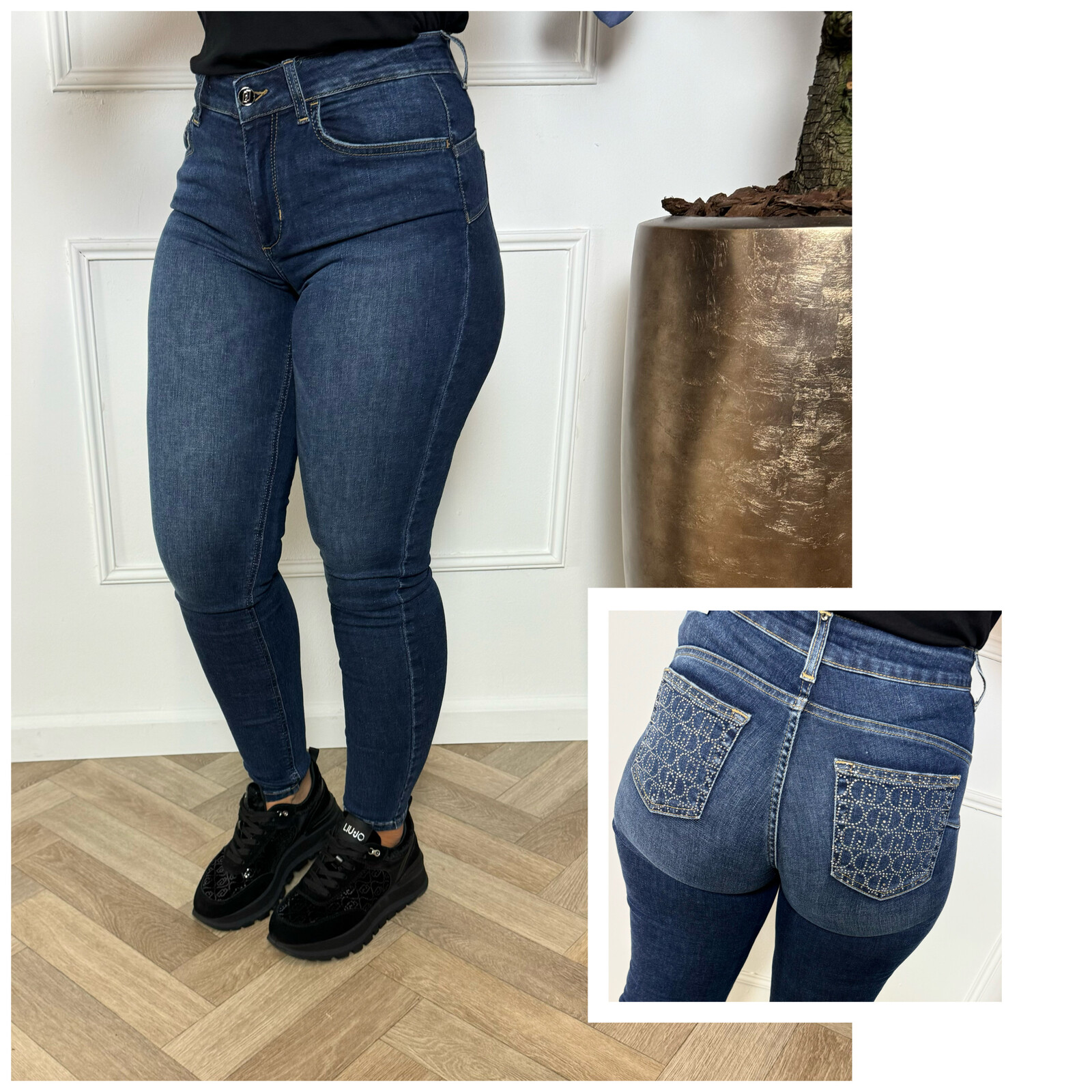 Liu-Jo Jeans Divine Studs LJ Logo Denim Blue Liu Jo 1489