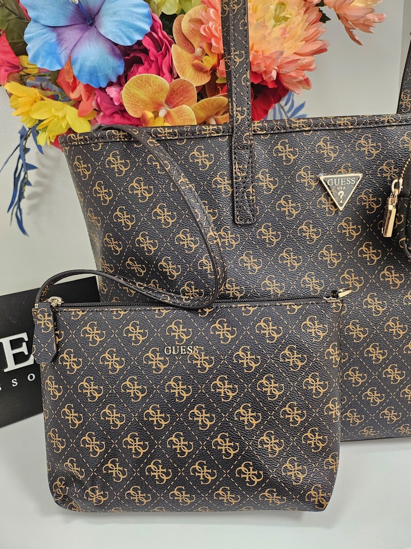 Big Bag Power Play Logo Brown Guess 325