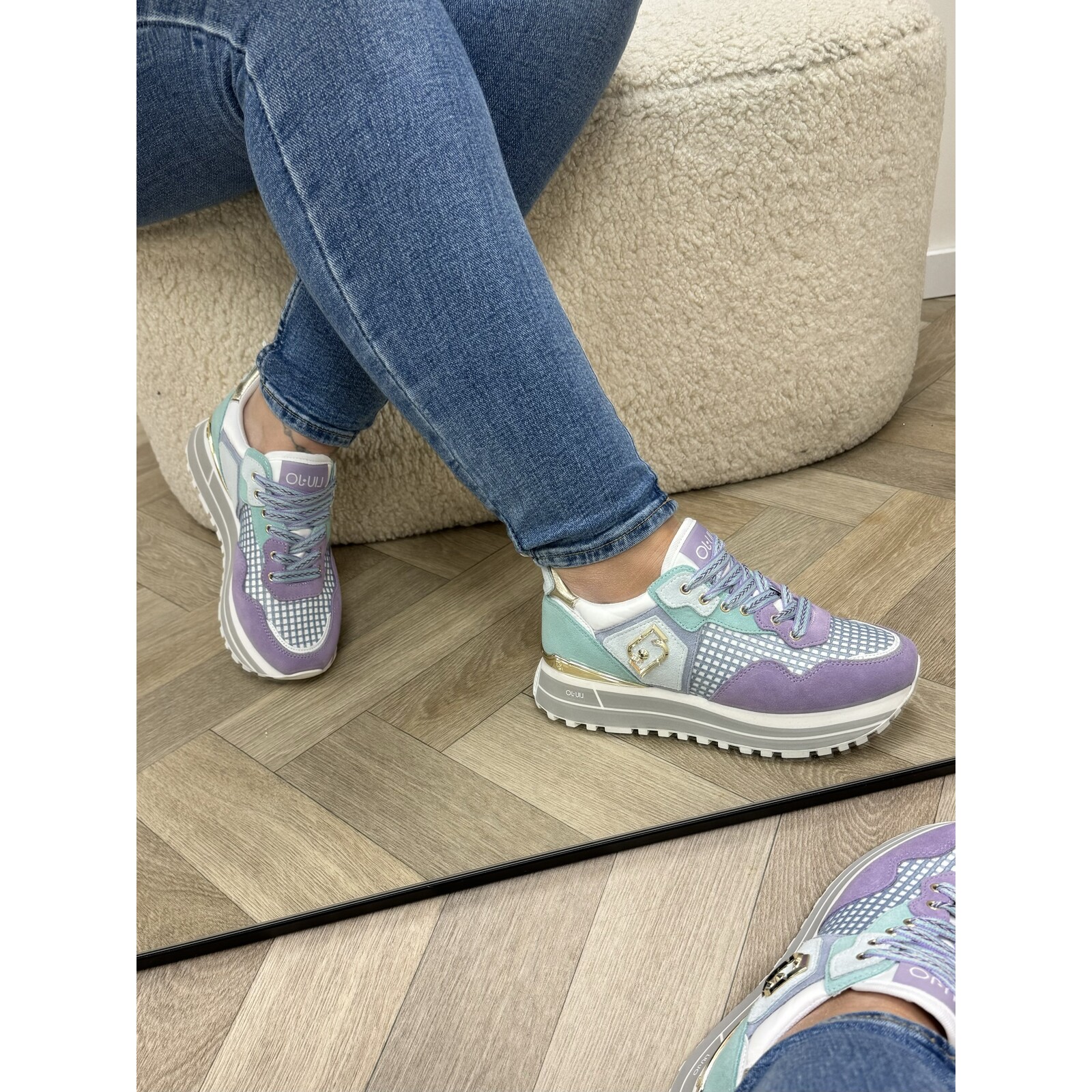 Liu-Jo Sneakers Maxi Wonder Cow Suede/Mesh Ametista Liu Jo 1607