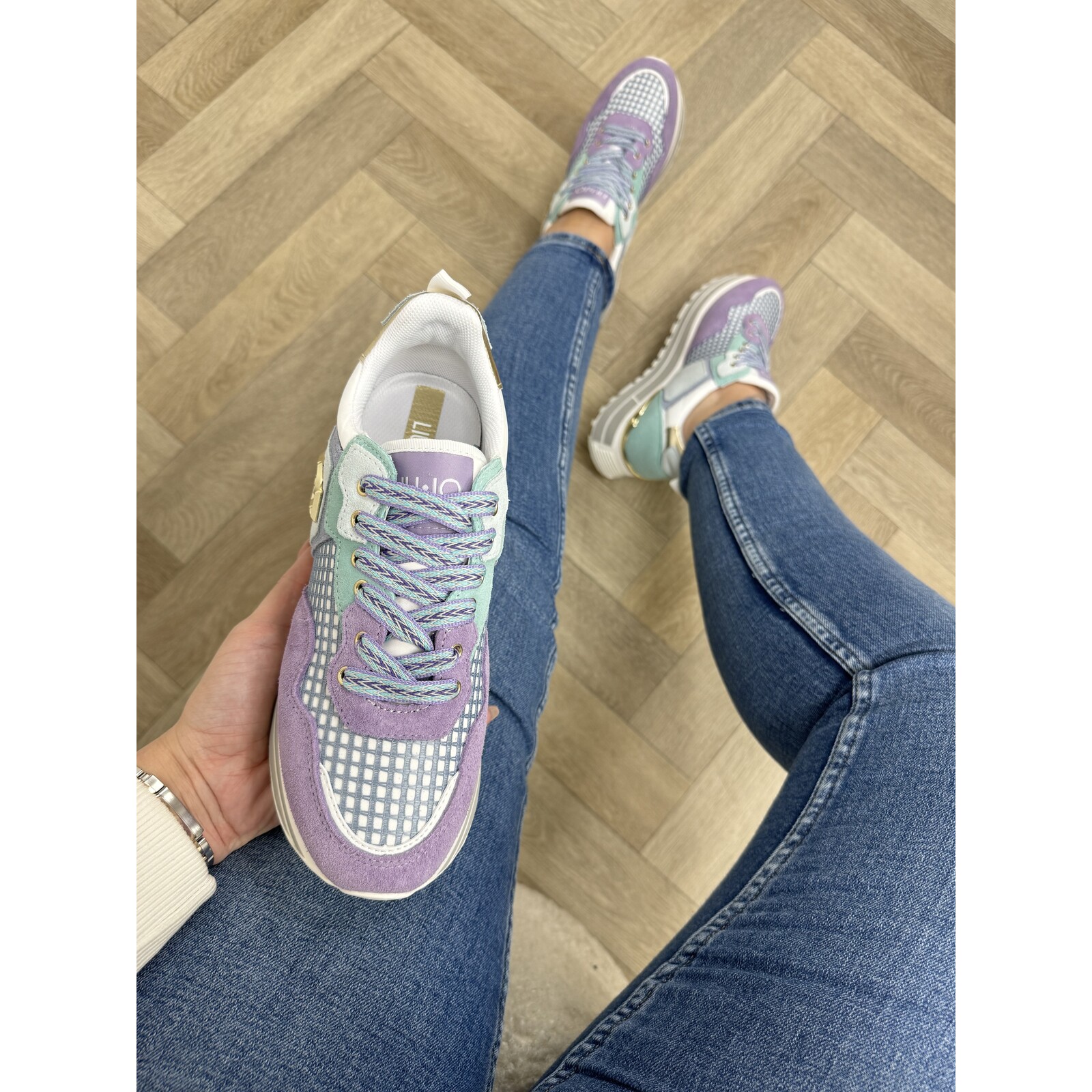 Liu-Jo Sneakers Maxi Wonder Cow Suede/Mesh Ametista Liu Jo 1607