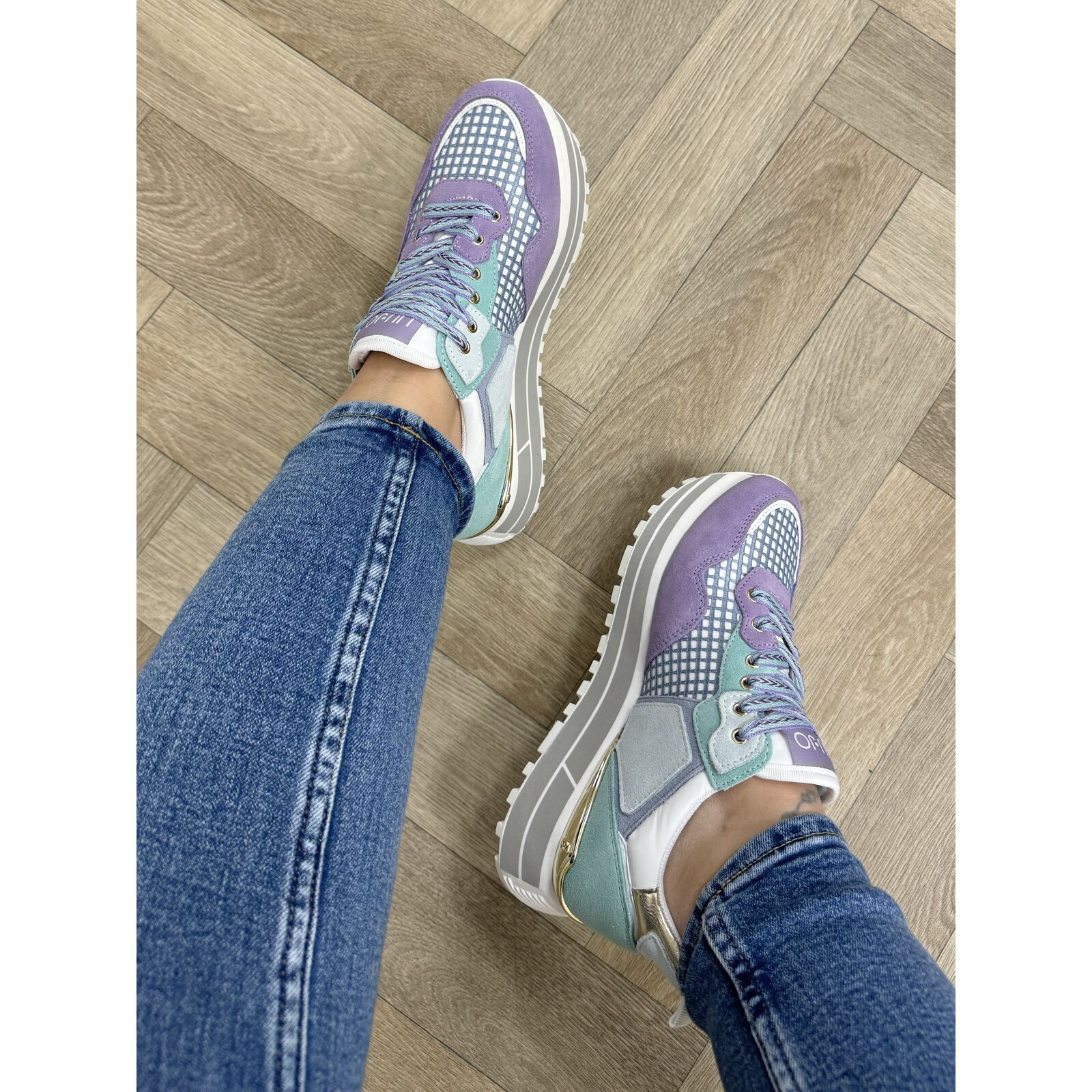 Liu-Jo Sneakers Maxi Wonder Cow Suede/Mesh Ametista Liu Jo 1607