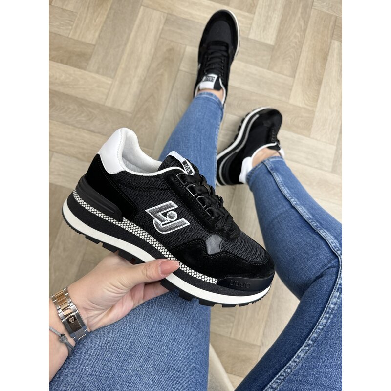 Sneakers Amazing Cow Suede Mesh Black Liu Jo 1602