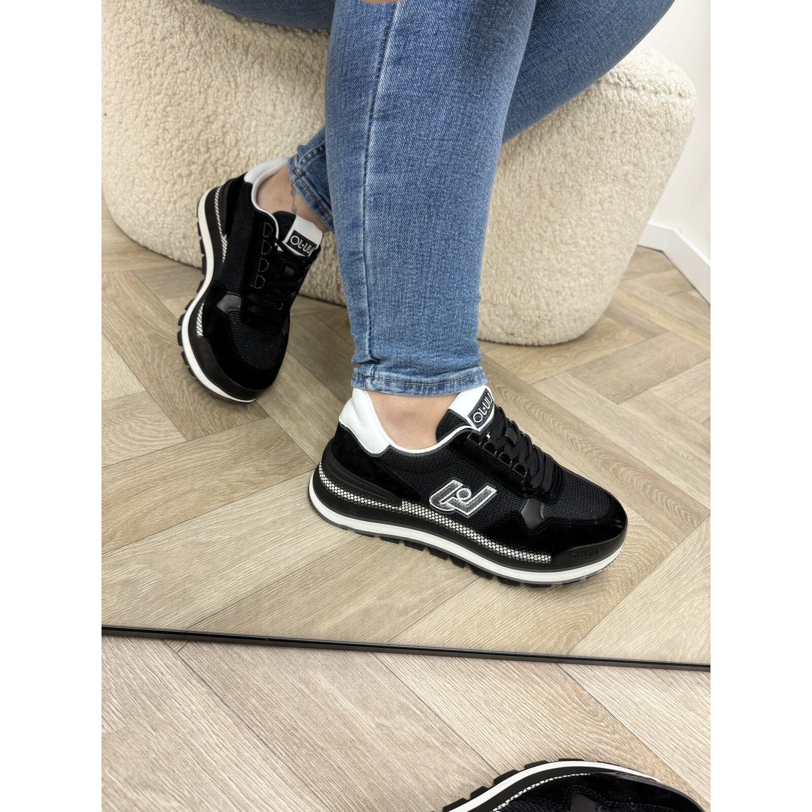 Liu-Jo Sneakers Amazing Cow Suede Mesh Black Liu Jo 1602