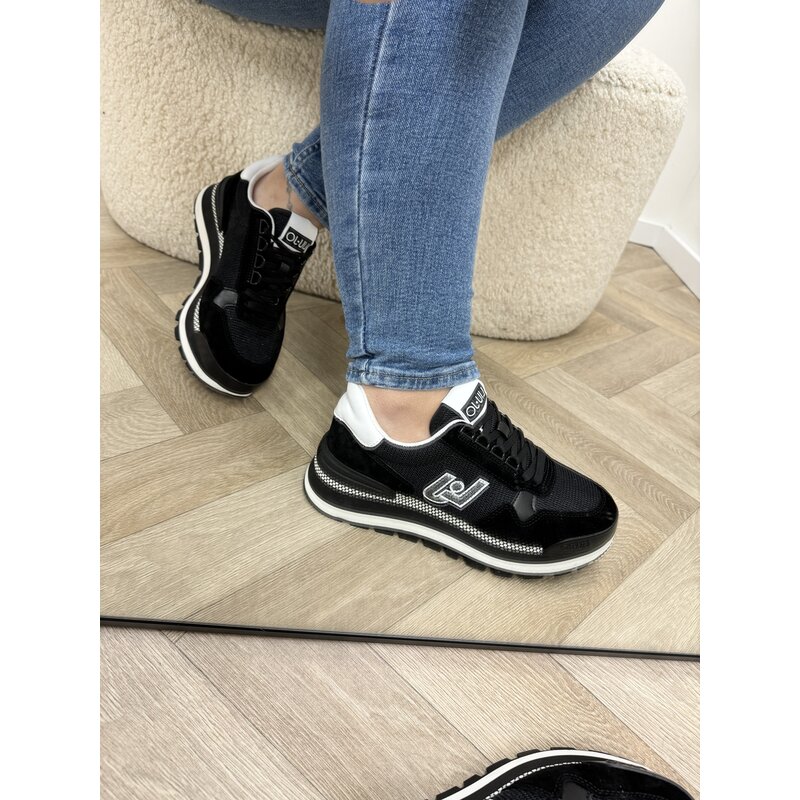 Sneakers Amazing Cow Suede Mesh Black Liu Jo 1602