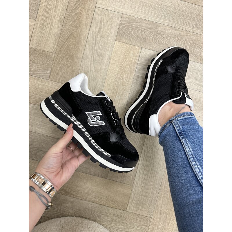 Sneakers Amazing Cow Suede Mesh Black Liu Jo 1602