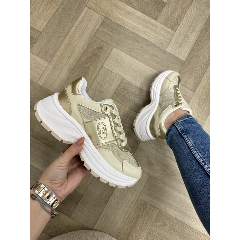 Sneakers Eva Lurex Beige 1610 Liu Jo