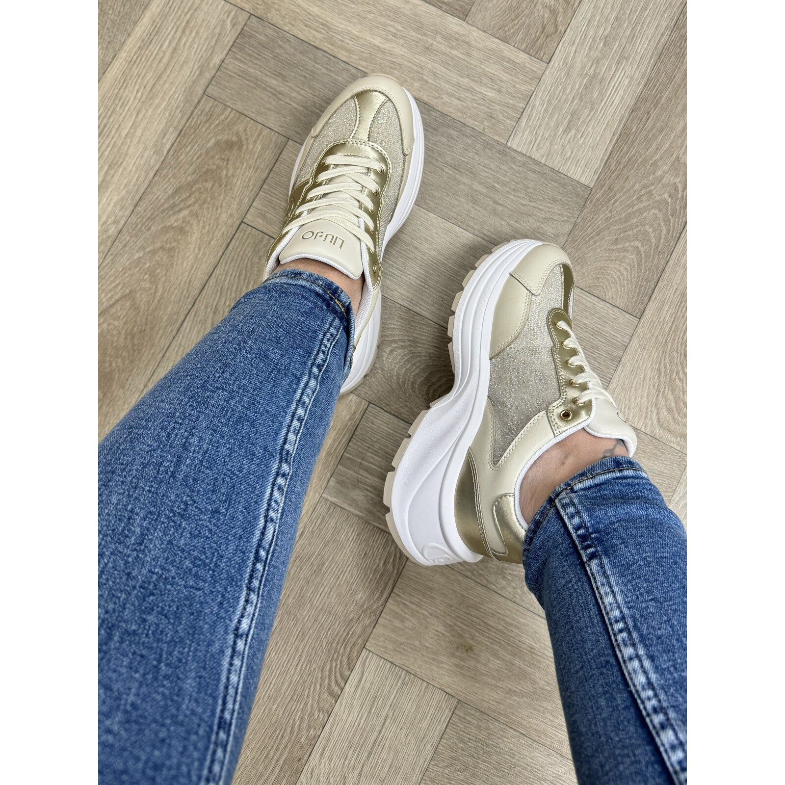Liu-Jo Sneakers Eva Lurex Beige 1610 Liu Jo