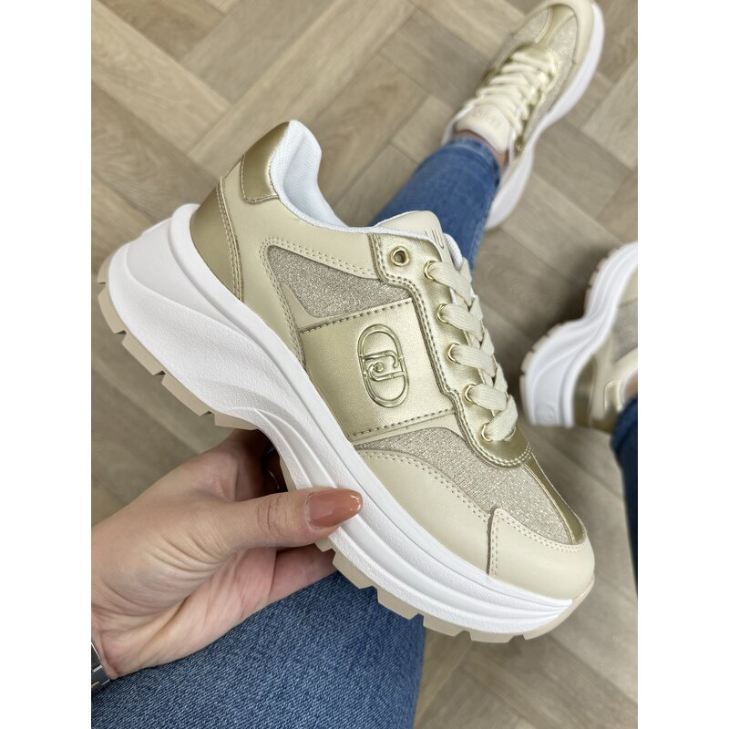 Sneakers Eva Lurex Beige 1610 Liu Jo