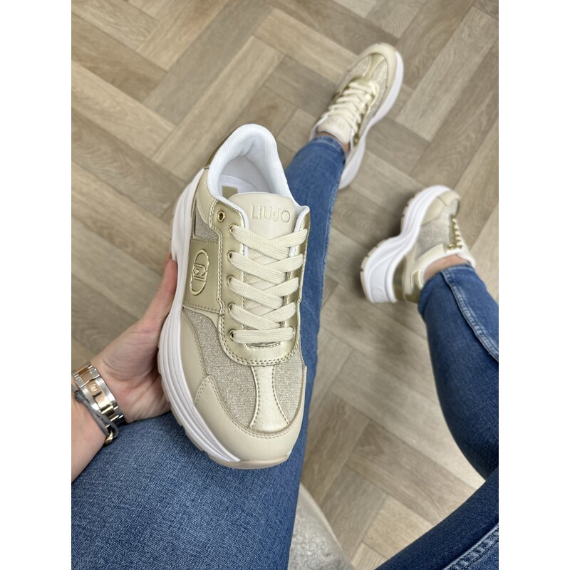 Sneakers Eva Lurex Beige 1610 Liu Jo