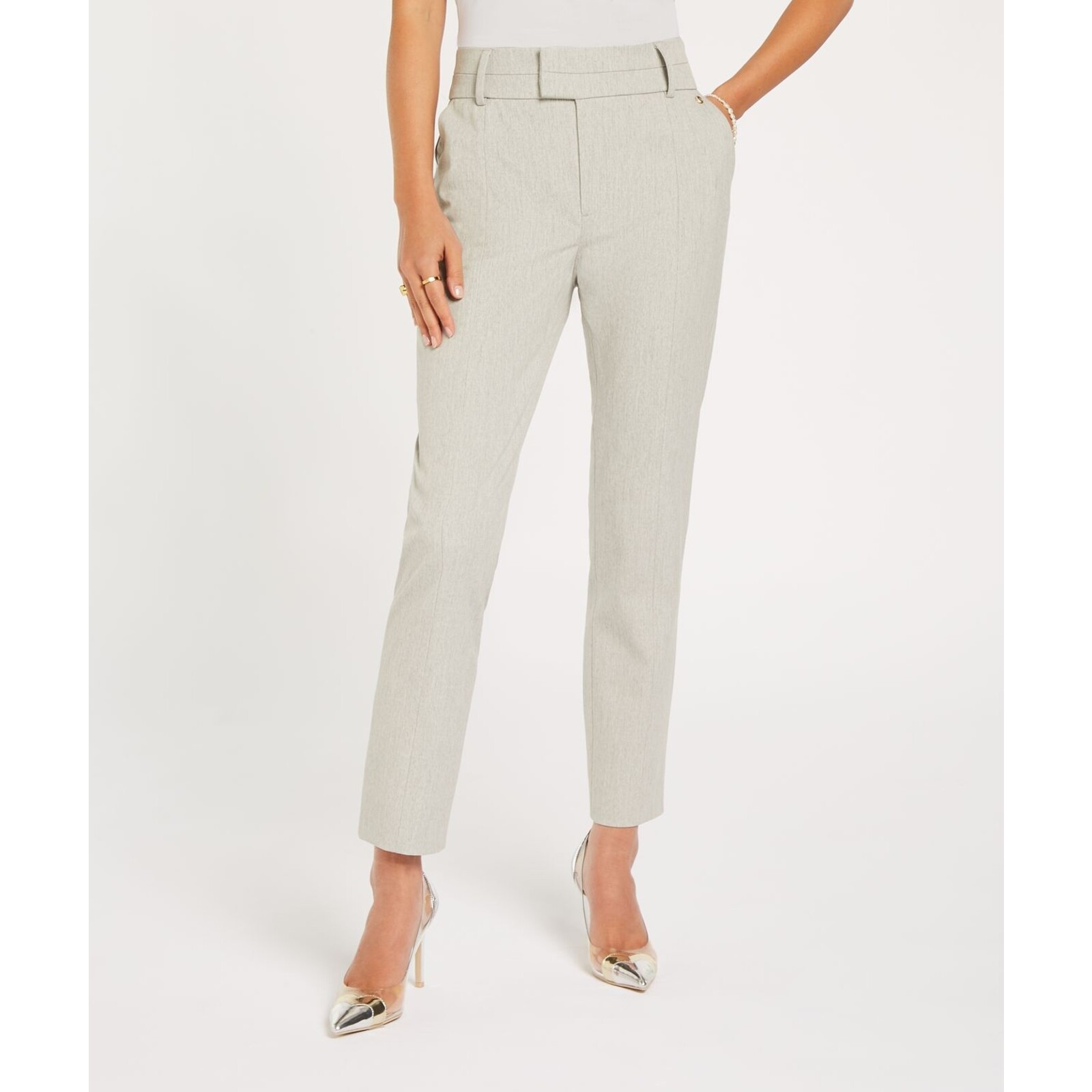 JoshV Pantalon  Kriss  Light Grey Melange JoshV