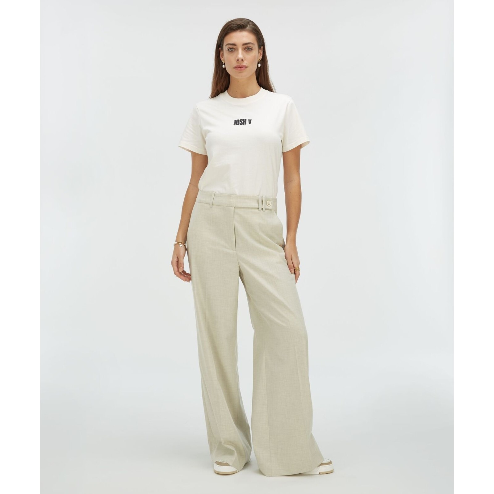 JoshV T-shirt Dorie Light Ecru JoshV