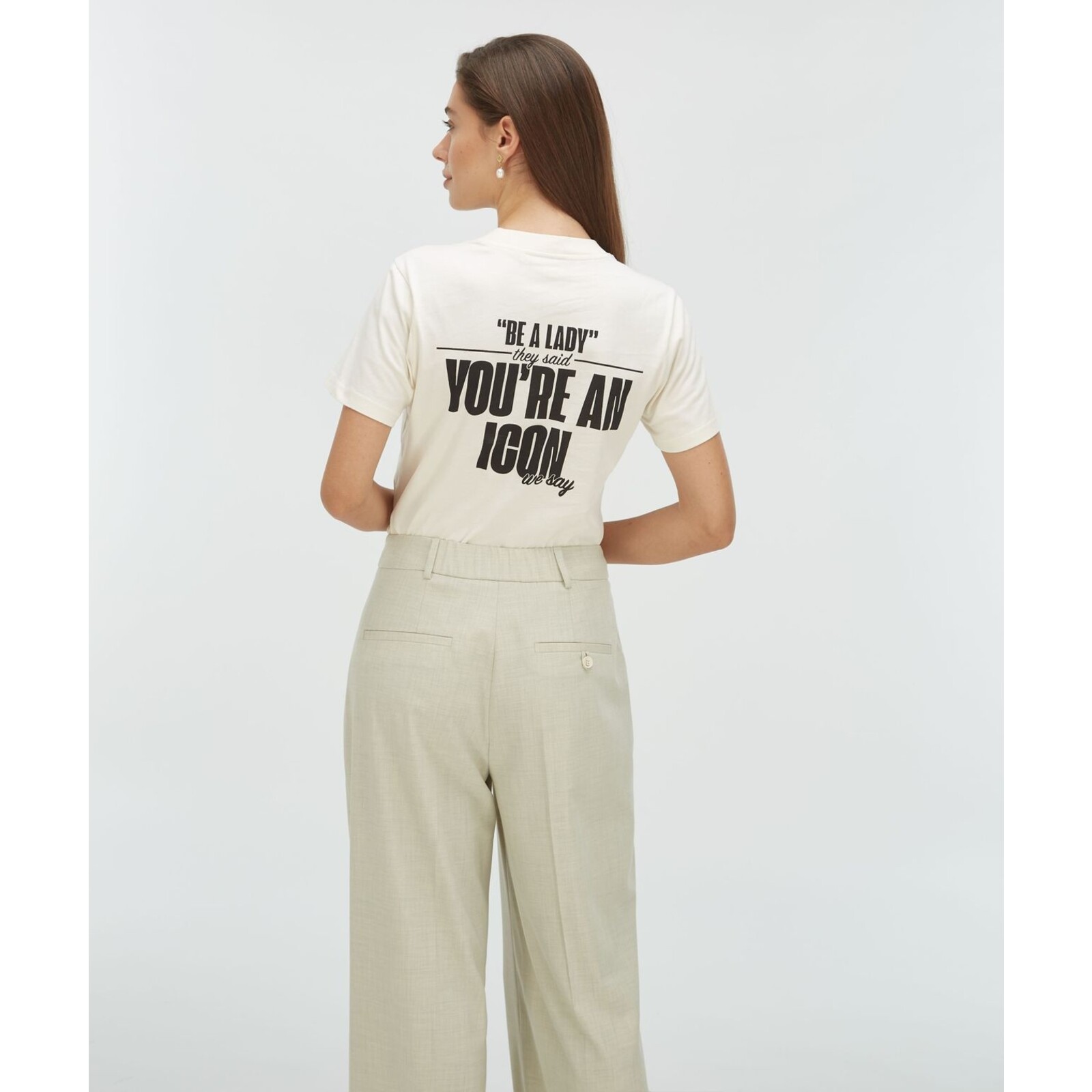 JoshV T-shirt Dorie Light Ecru JoshV
