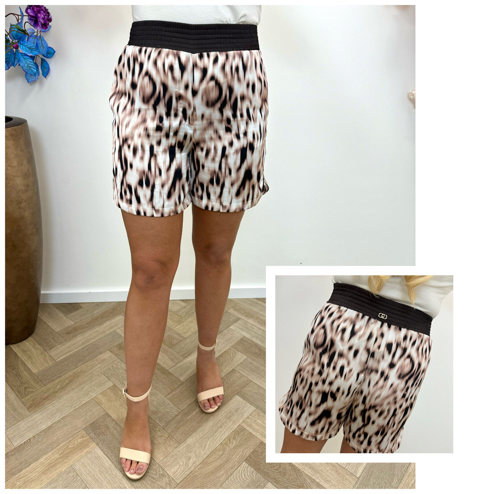 Liu-Jo Short Animal Print Beige/Moro Liu Jo 1644