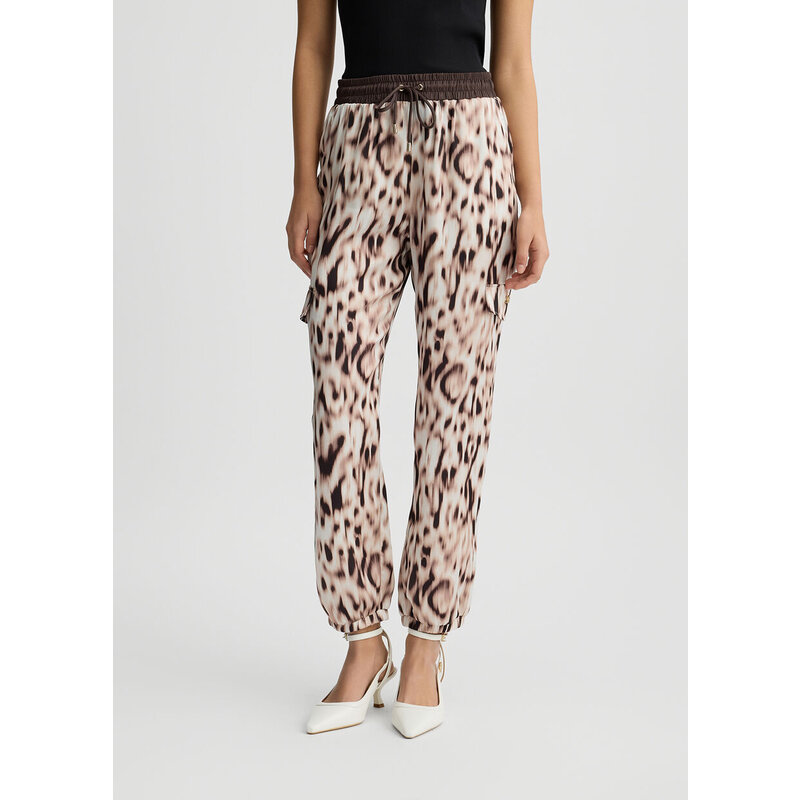 Pants Animal Print Beige Moro Liu Jo 1638