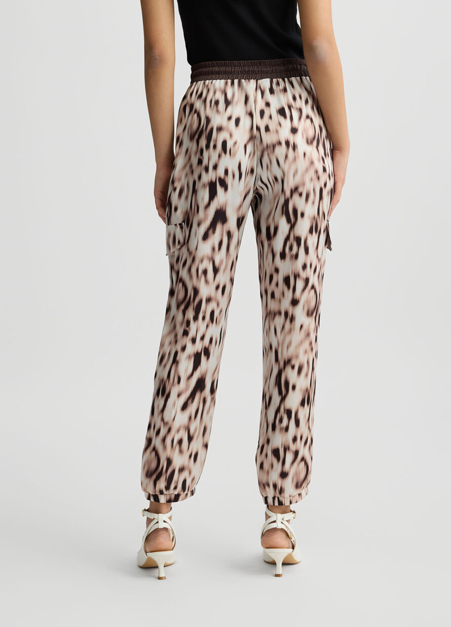 Liu-Jo Pants Animal Print Beige Moro Liu Jo 1638