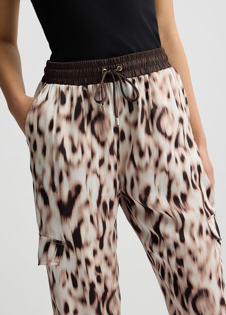 Pants Animal Print Beige Moro Liu Jo 1638