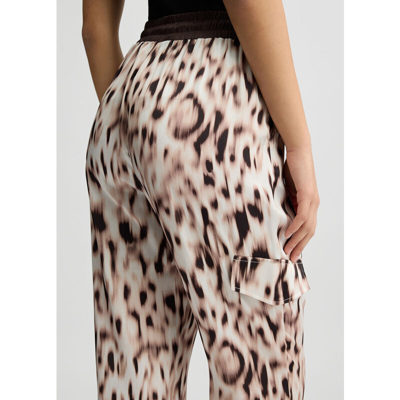 Pants Animal Print Beige Moro Liu Jo 1638