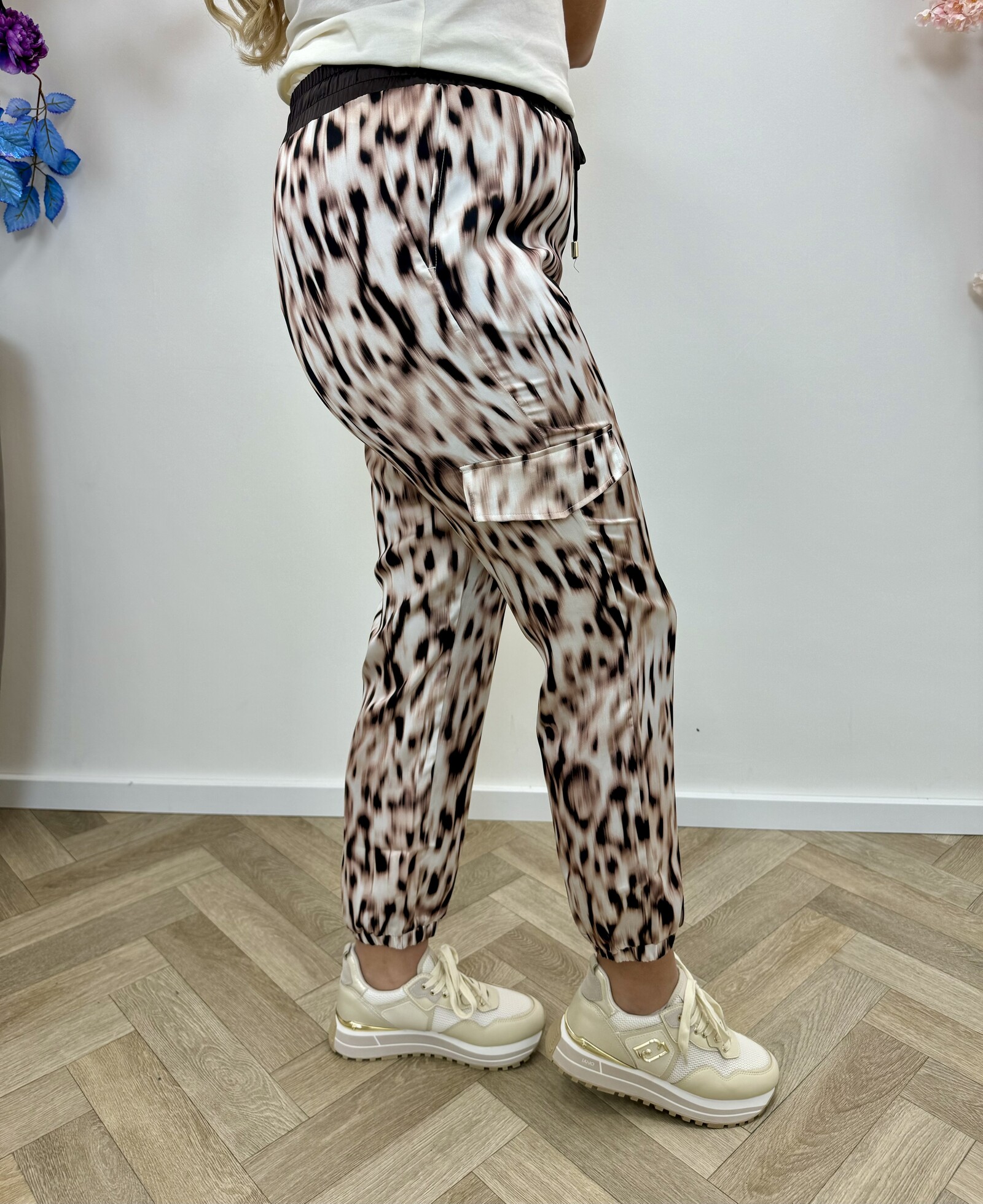 Liu-Jo Pants Animal Print Beige Moro Liu Jo 1638