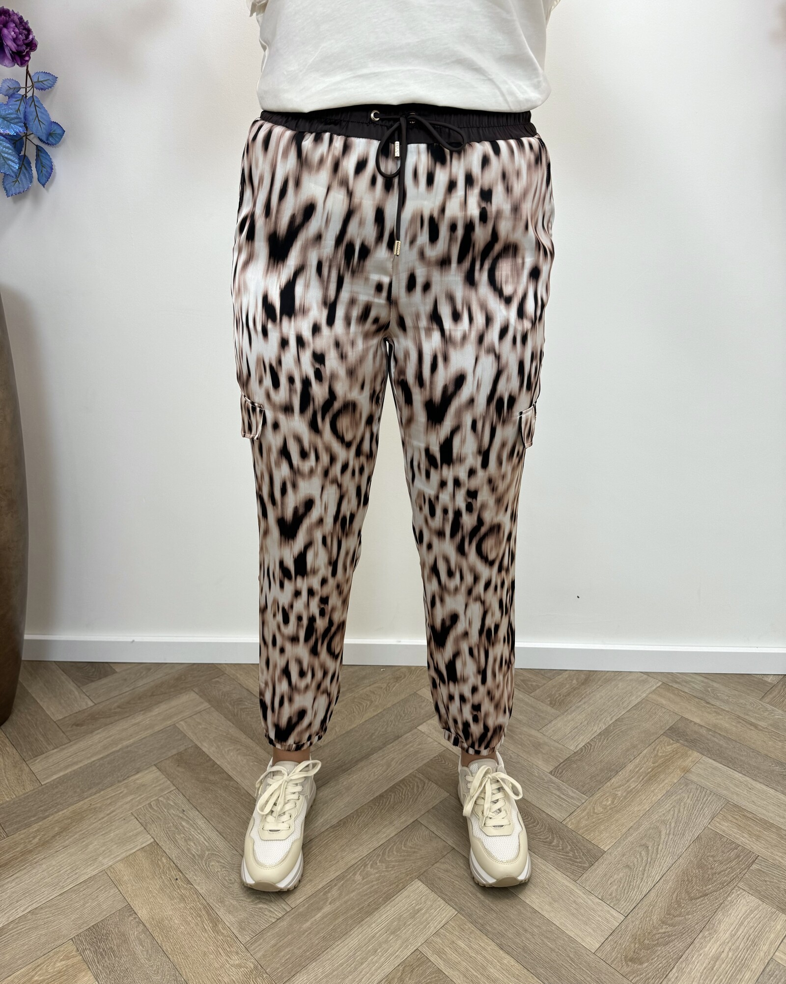 Liu-Jo Pants Animal Print Beige Moro Liu Jo 1638