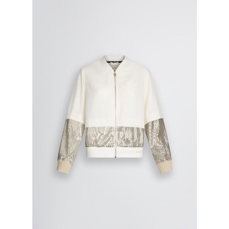 Jacket Giacca Pailletten Beige Liu Jo 1612
