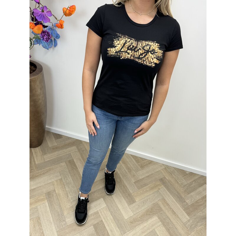 T-shirt Very Leopard Black Liu Jo 1633