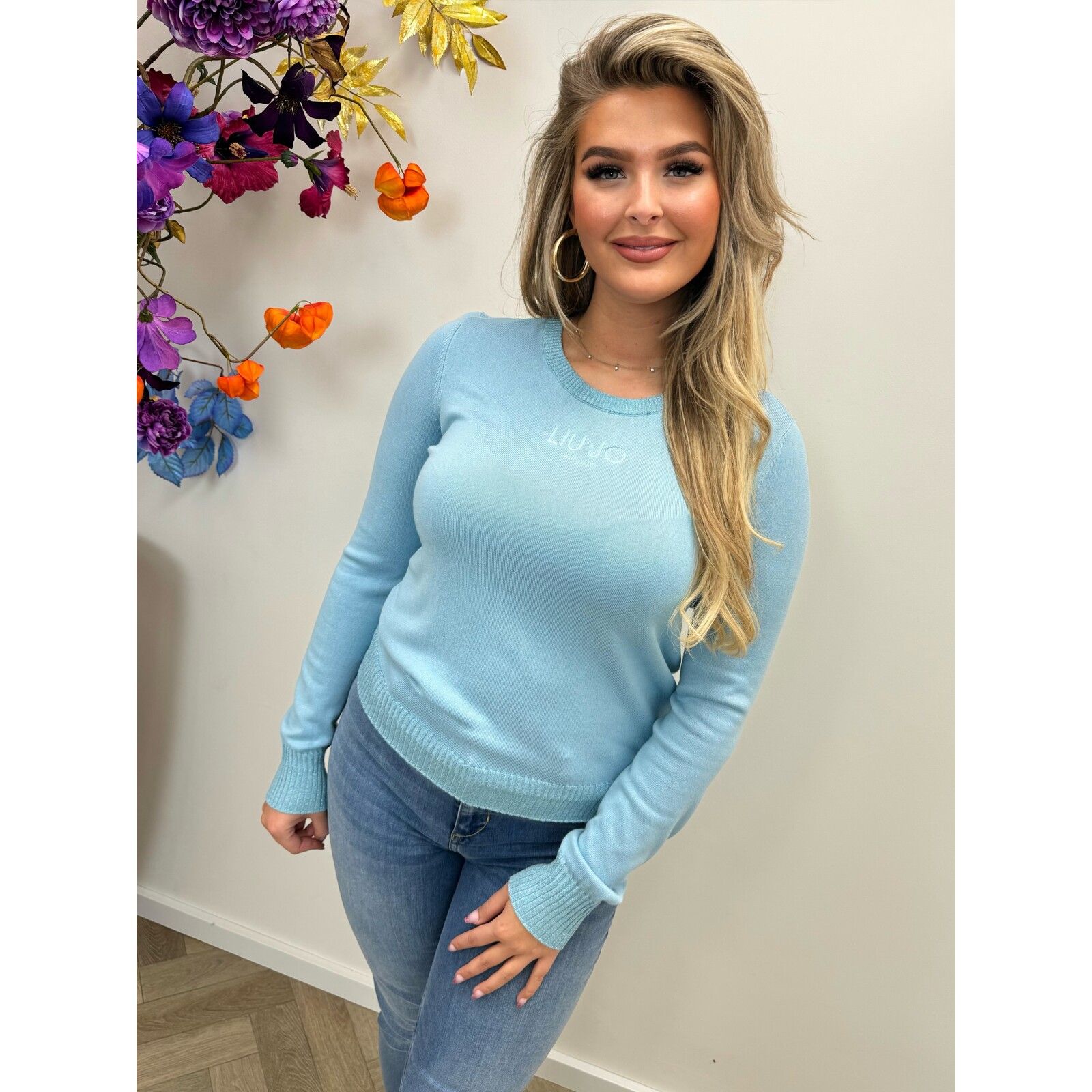 Liu-Jo Sweater Maglia Crystal Blue Liu Jo 1622