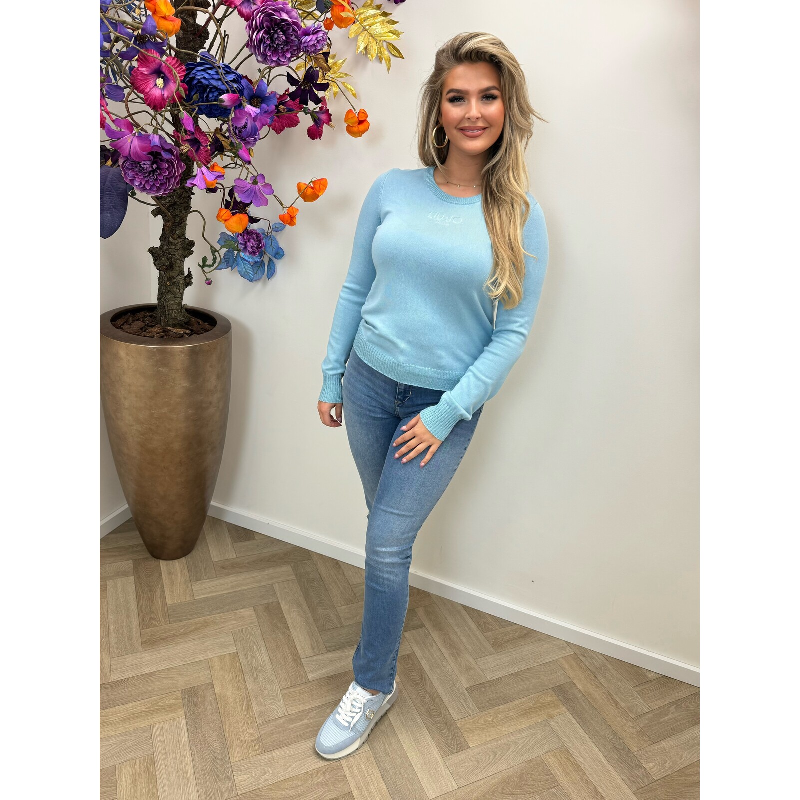 Liu-Jo Sweater Maglia Crystal Blue Liu Jo 1622