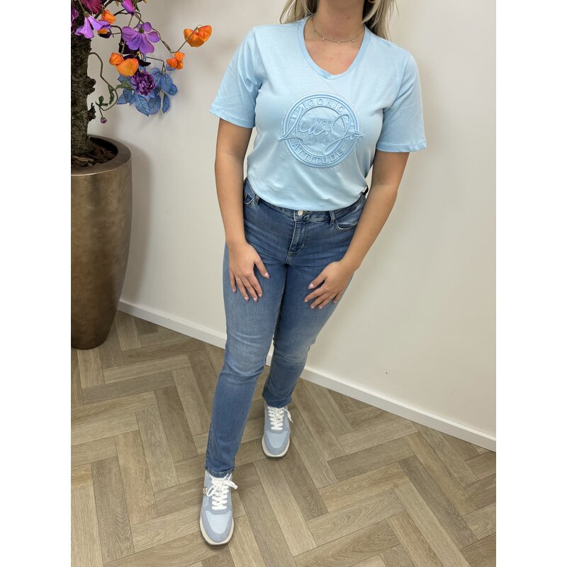 T-shirt Oversized Iconic Blue Liu Jo 1636