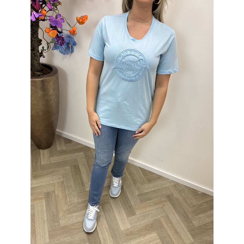 T-shirt Oversized Iconic Blue Liu Jo 1636