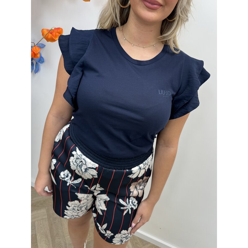 Top Ruffle Navy Liu Jo 1624