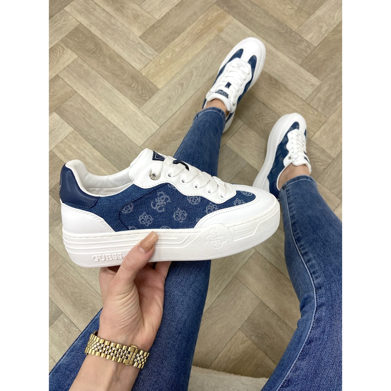 Guess Sneakers Denim Logos Guess  376