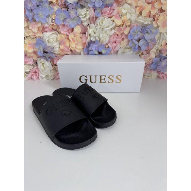 Badslippers Guess Logo Black 432