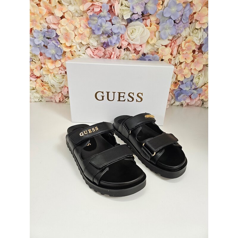 Slippers  Fabulon Leder Black Guess 456