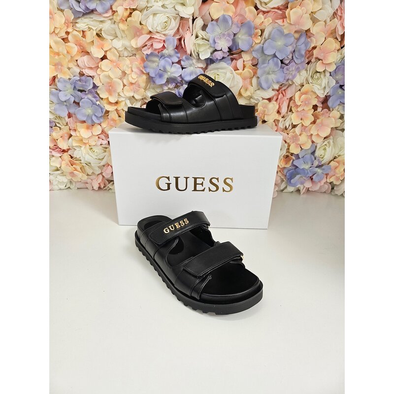 Slippers  Fabulon Leder Black Guess 456