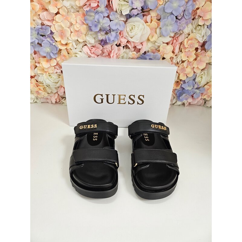 Slippers  Fabulon Leder Black Guess 456