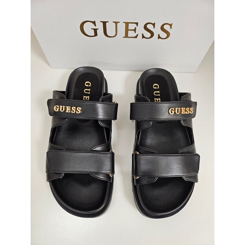 Slippers  Fabulon Leder Black Guess 456