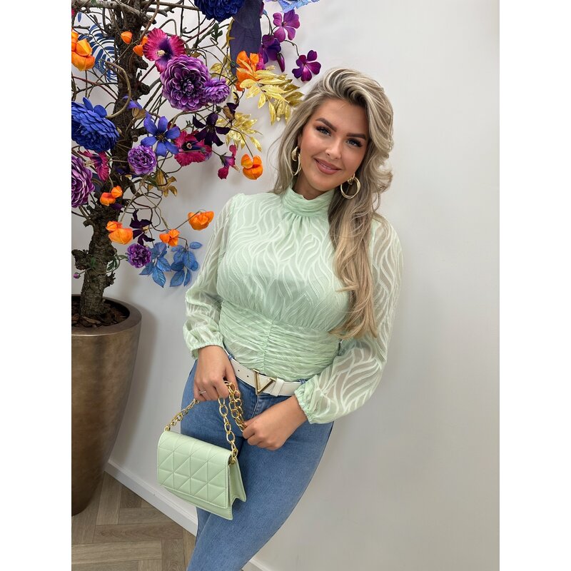 Blouse Flam Smock  Mint CY4550B