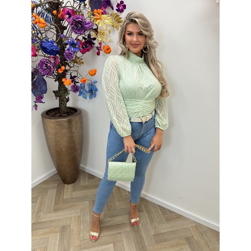 Blouse Flam Smock  Mint CY4550B
