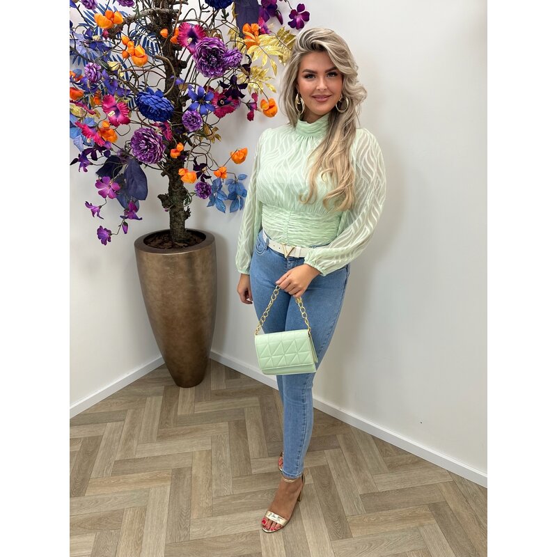 Blouse Flam Smock  Mint CY4550B