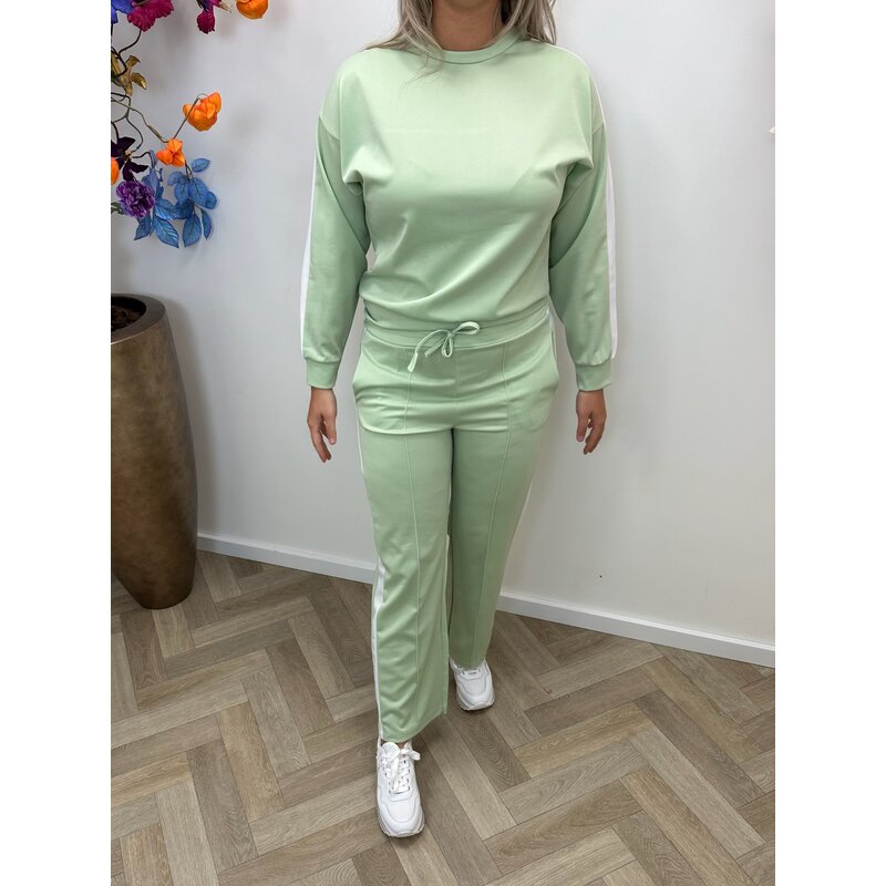 2 Delige Set Bella With Stripe Mint