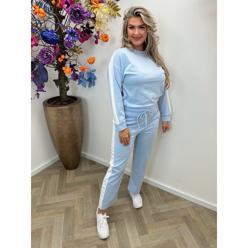 2 Delige Set Bella With Stripe Blue
