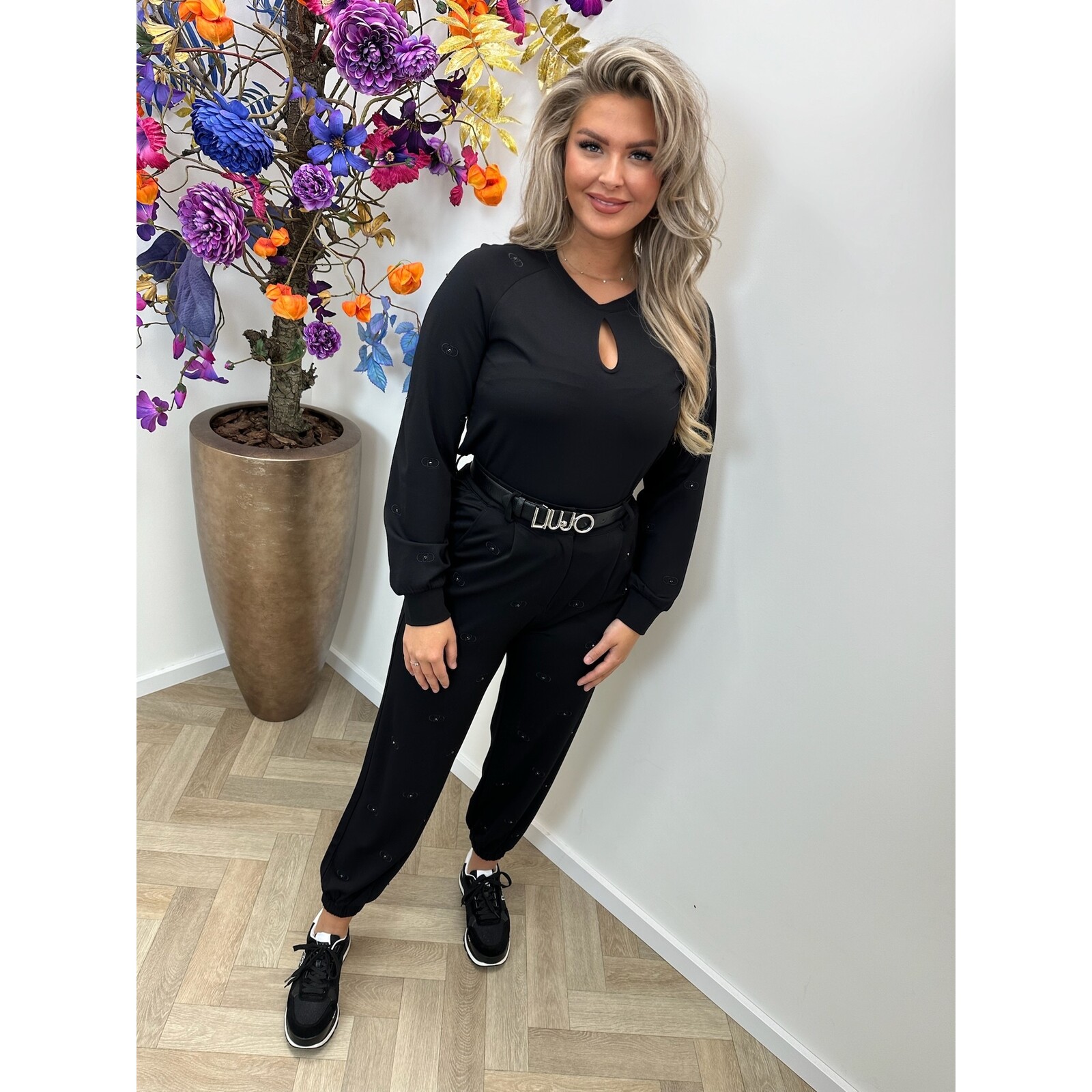 Liu-Jo Sweater Felpa Diamonds Black Liu Jo 1673