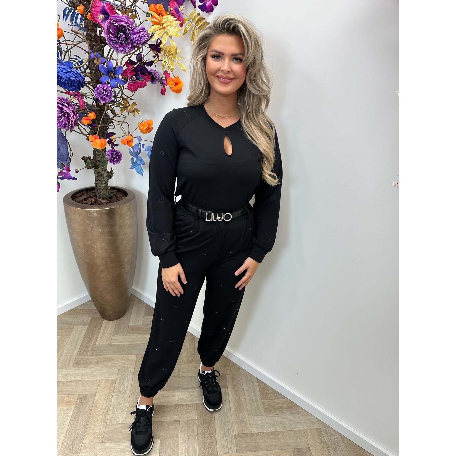 Liu-Jo Sweater Felpa Diamonds Black Liu Jo 1673