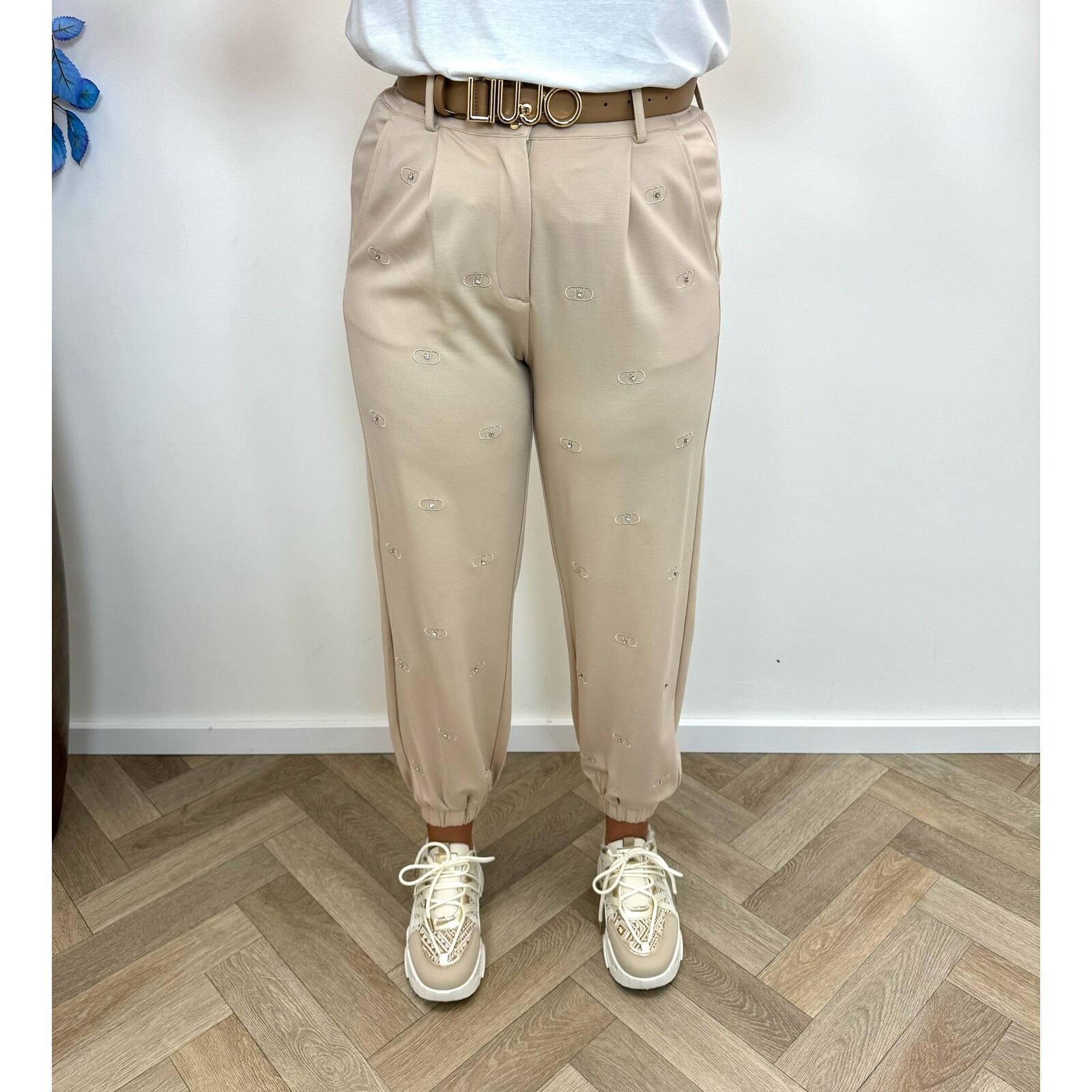 Liu-Jo Pants Lungo Jersey Beige Liu Jo 1678