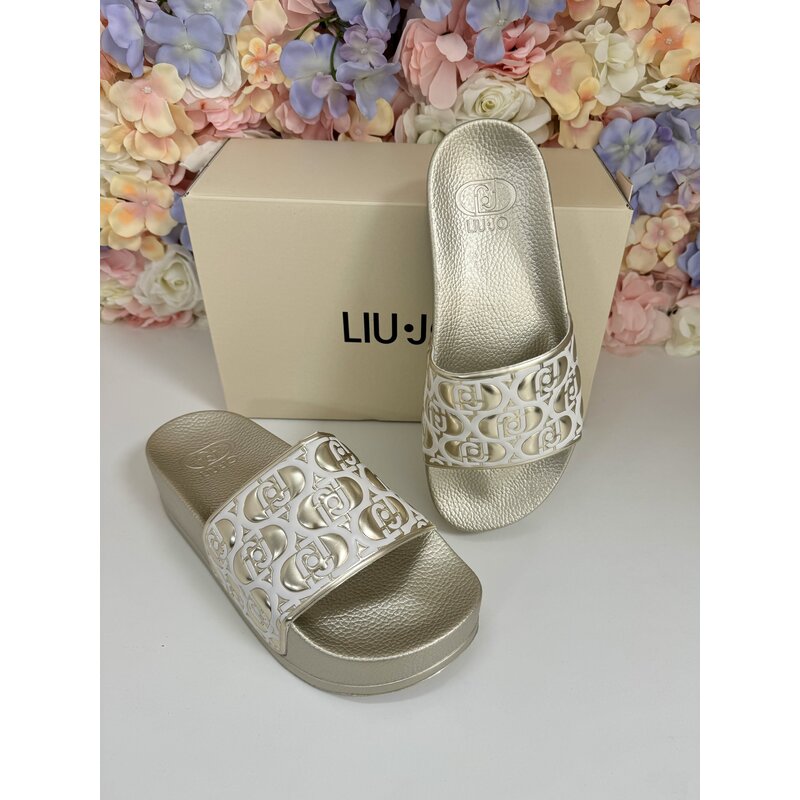 Slippers Mykonos Gold Liu Jo 1745