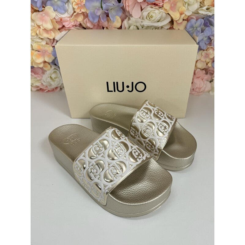 Slippers Mykonos Gold Liu Jo 1745